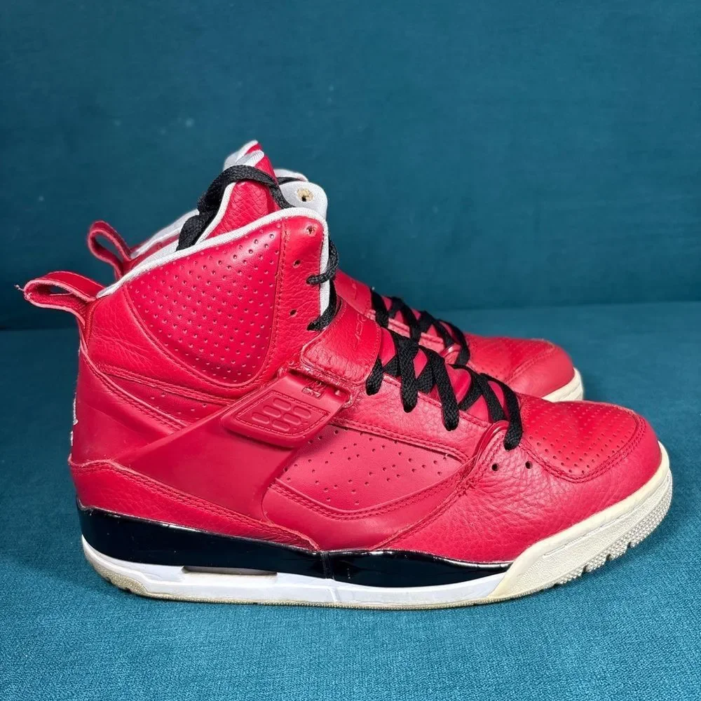 Nike Air Jordan Flight 45 High Red Black Basketball Shoes Men’s Size 10 DH0243-6